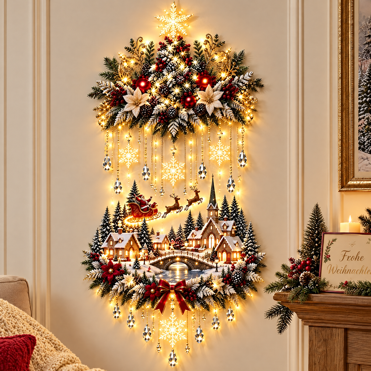 LED Christmas Wall Trail